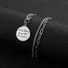 Niche Design Round Brand Carving Pendant Necklace