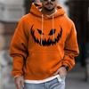Halloween Kürbis Farbe Kapuzenpullover Für Männer Kleidung Streetwear Trend Festival Outdoor Persönlichkeit Kapuzenmantel Halloween Cosplay