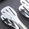 304 Stainless Steel Food Tongs Kitchen Utensils Heat Resistant Salad BBQ Pastry Clip Cooking Tools for Desserts Buffet Barbecue