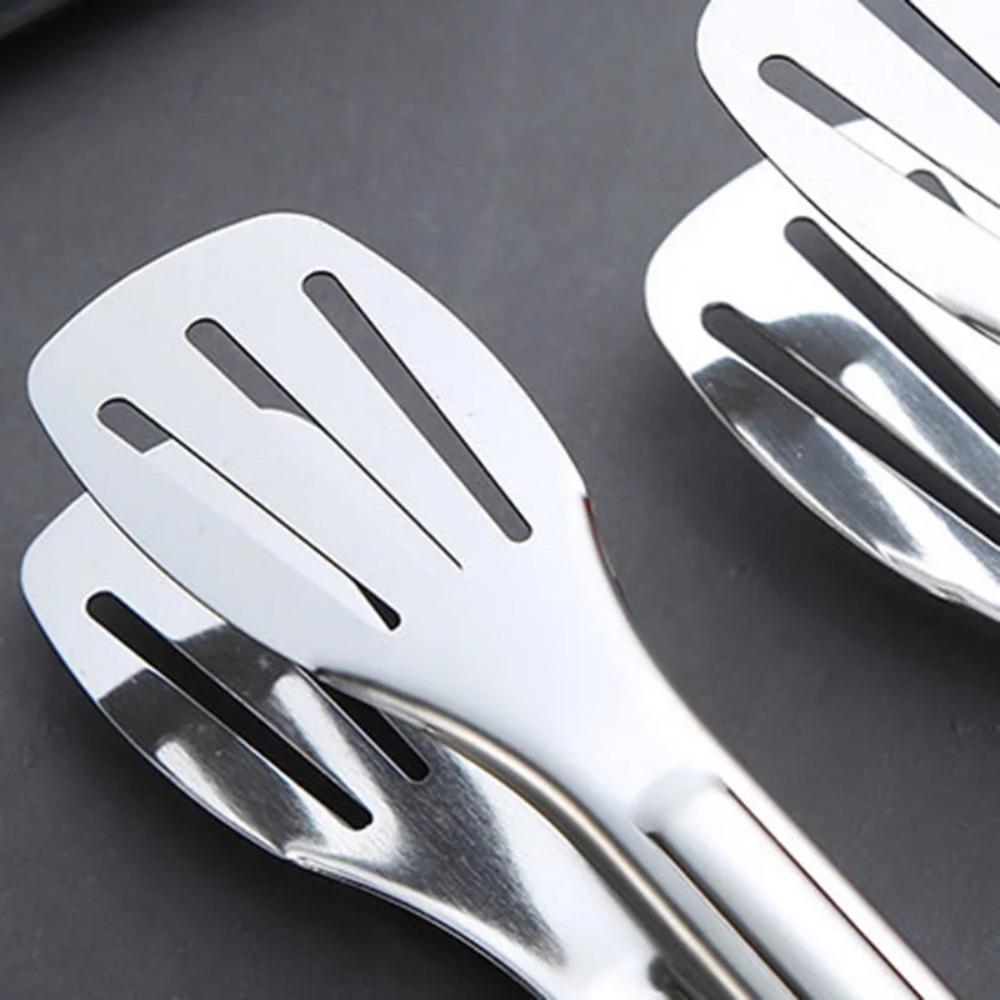 304 Stainless Steel Food Tongs Kitchen Utensils Heat Resistant Salad BBQ Pastry Clip Cooking Tools for Desserts Buffet Barbecue