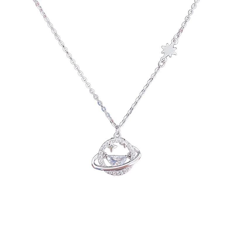 Planet Necklace Light Luxury Niche Collarbone Chain Birthday Gift For Girlfriend Gift Premium Durable Quality Useful