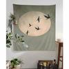 Japandi Art Print Flying Birds Hanging Bohemian Tapestry Bohemian Wall Tapestries Mandala Cheap Hippie Wall Hanging