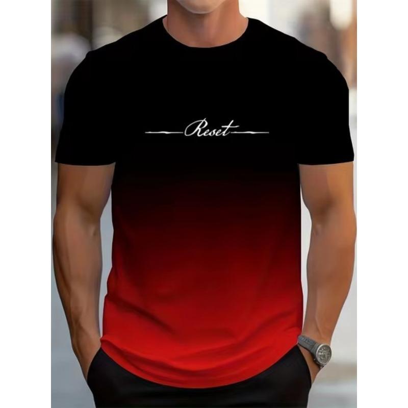 

Мужская повседневная футболка с цветной цифровой печатью, ретро-футболки с символьной печатью 6XL