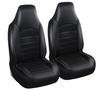 Company Front Set and Synthetic Leather PU Leather Seat Covers for Standard and Light Vehicles "Domestic Sales" 2-Seat (Driver Passenger) (Gray Line)