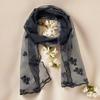 Long Women's Lace Scarf Retro Female Headscarf Versatile Silk Scarf