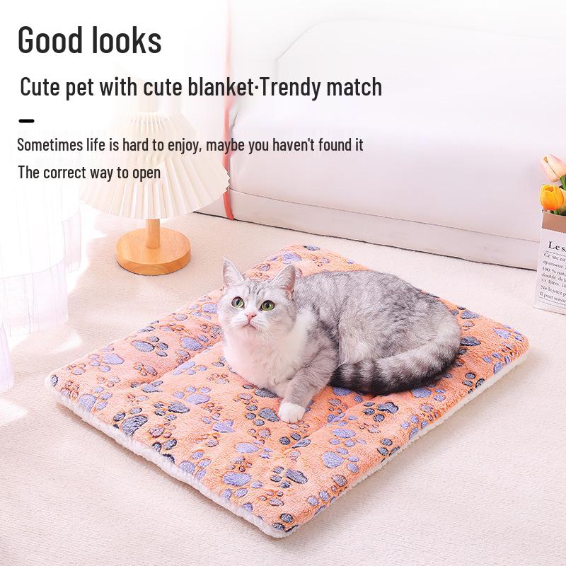 Winter Warm Pet Bed: Dog & Cat Sleeping Mat Blanket