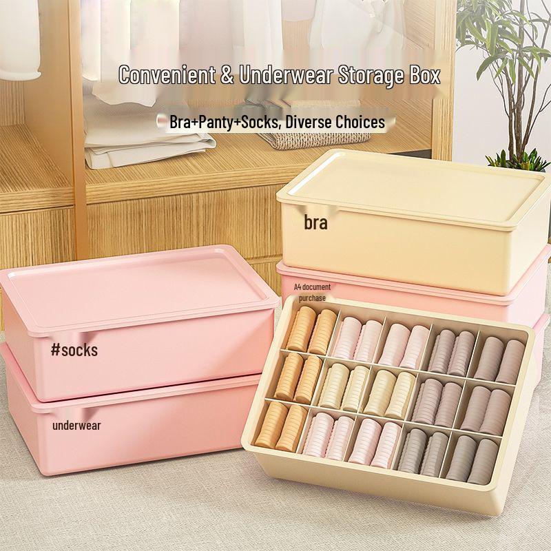 Schrank Unterwäsche- & Socken-Organizer-Box für Kleidung und Hosen in Schlafzimmer- oder Wohnheim-Schubladen