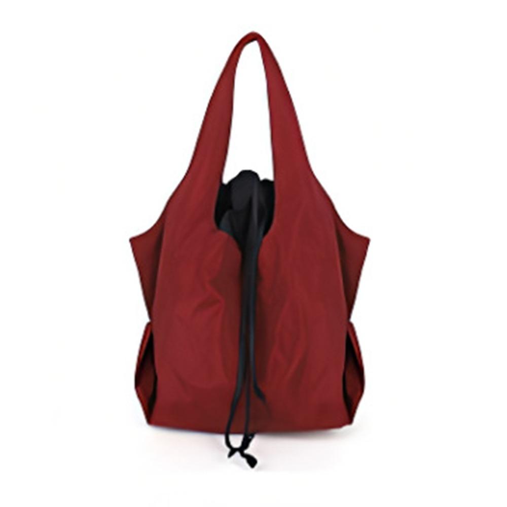 Nylon Drawstring Design Handbag Reusable Shopping Eco Bag Creative Foldable Shopping Bag  Shopping