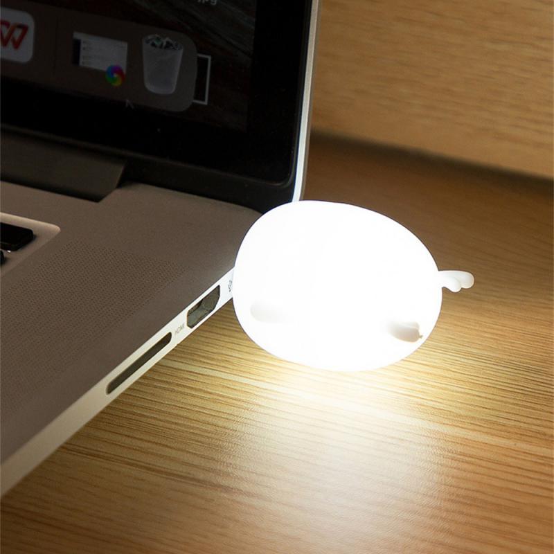 Mini USB LED Night Light Wireless Night Light Recharge Bedroom Bedside Kitchen Lamp Cartoon Decoration Table Lamp For Kids Gift
