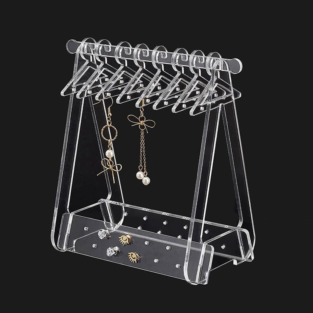 Crystal Droplet Glue Earrings Hanger Mould Earring Storage Rack Silicone Resin Mold Practical Jewelry Display Shelf Mold
