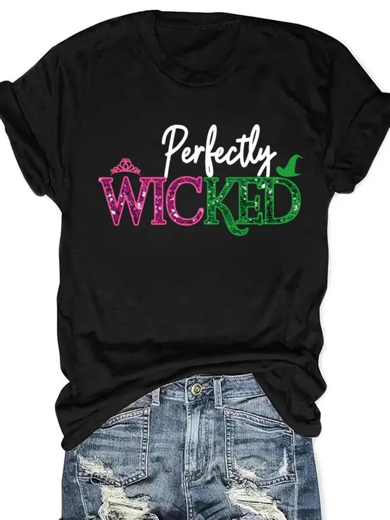 Women's Round Neck Pure T-shirt, Simple Design Versatile Essential, Suitable for Daily Leisure Must-have for Summer Parties