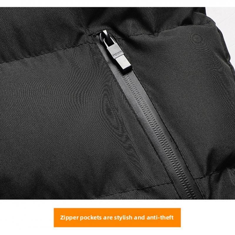 Men's Casual Stand Collar Cotton Vest Autumn Winter Plus Size Men's Warm Vest Jacket