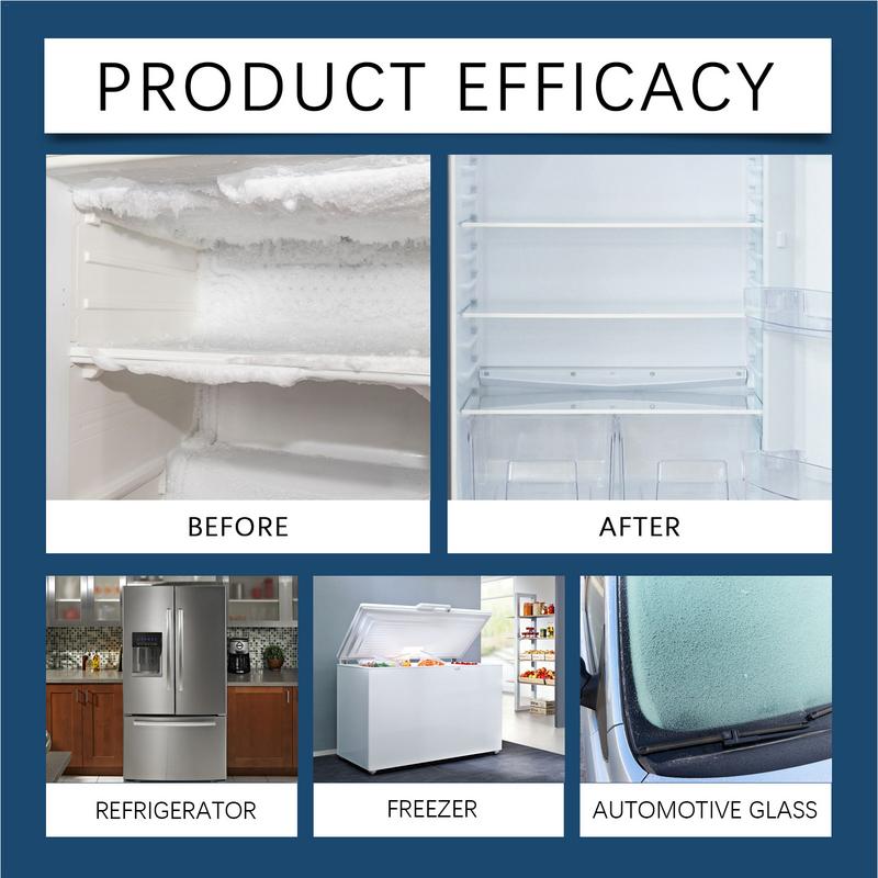 Spray do rozmrażania lodówki 100ml Roztwór do usuwania warstwy lodu Odmrażacz do lodówki Czyszczący do lodówek domowych kuchennych