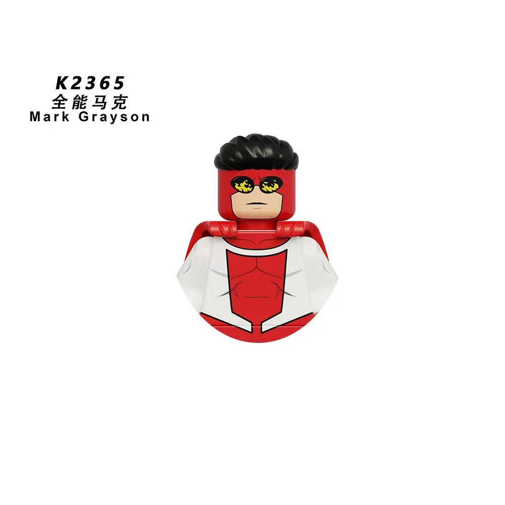 Serie Invincibile Supereroe Omni‑Man Atom Eve Mostro Blocchi da Costruzione Action Figures Mattoncini Giocattolo
