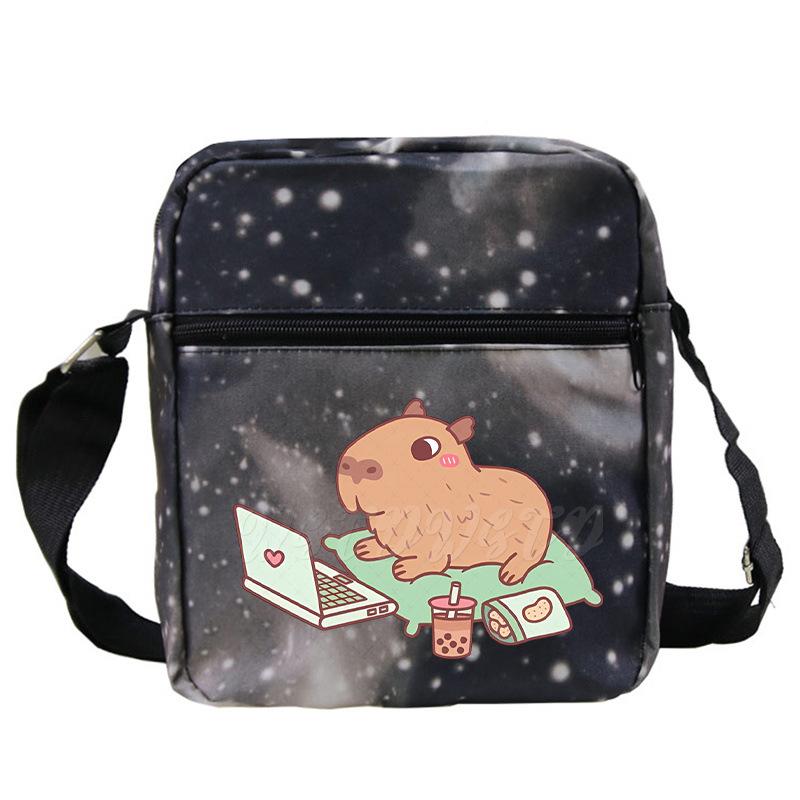 Fashion Versatile Children'S Portable Shoulder Bag Printed Trend Multifunctional Oblique Span Bag