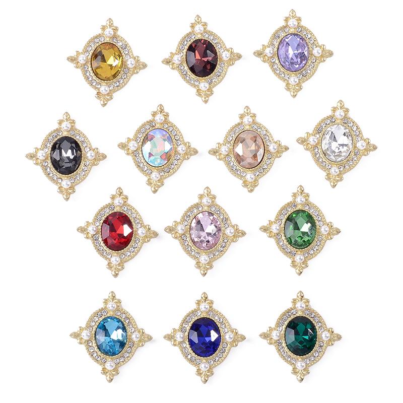 21*24Mm Metal Flatback  Buttons Shoes/Clothing Ornaments Handmade Diy Jewelry Accessories