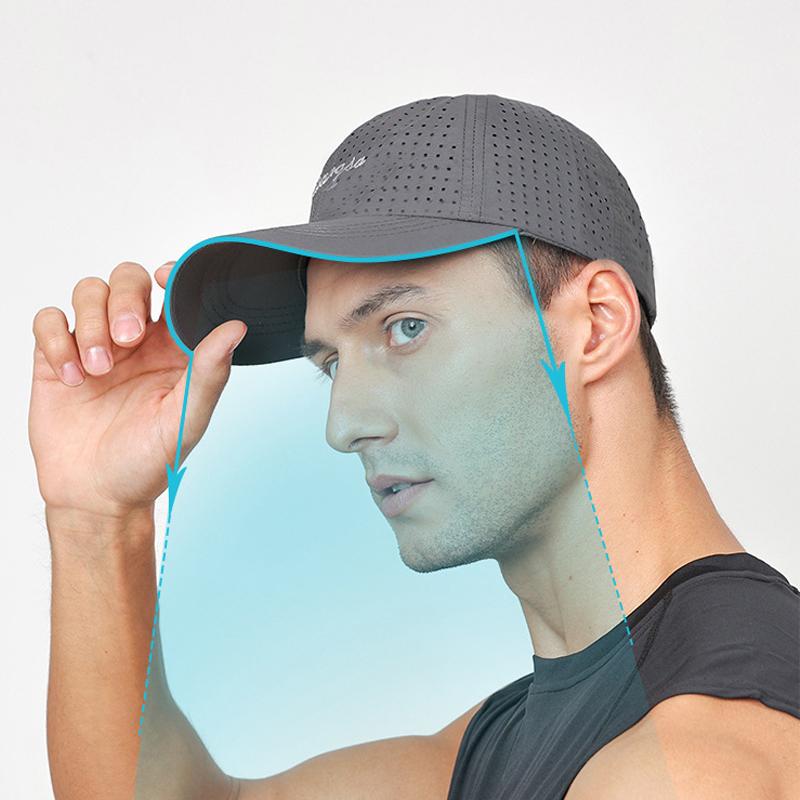 Summer Breathable Baseball Cap Men Sunscreen Sun Hat Embroidered Letter Quick-Drying Cap