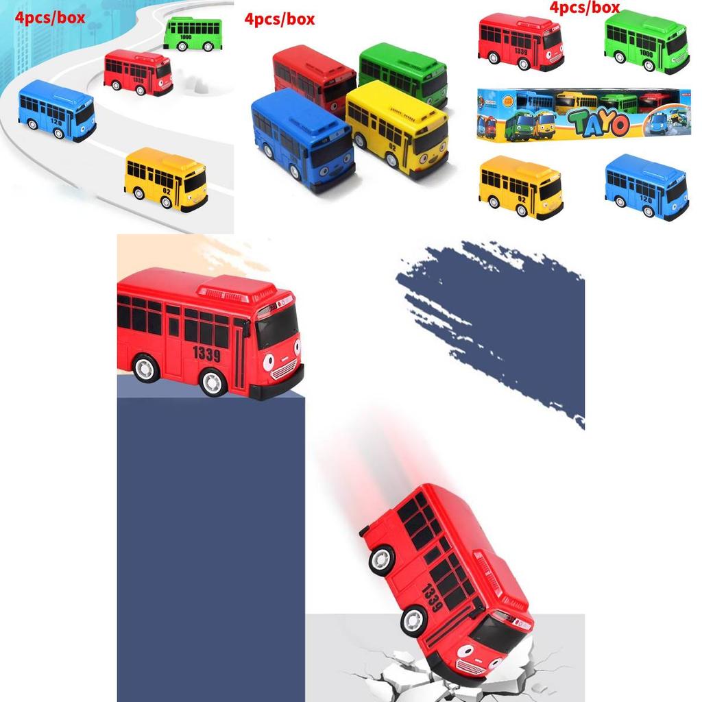 High-quality Mini Bus In Nine Colors With Working Doors Educational Toy Set