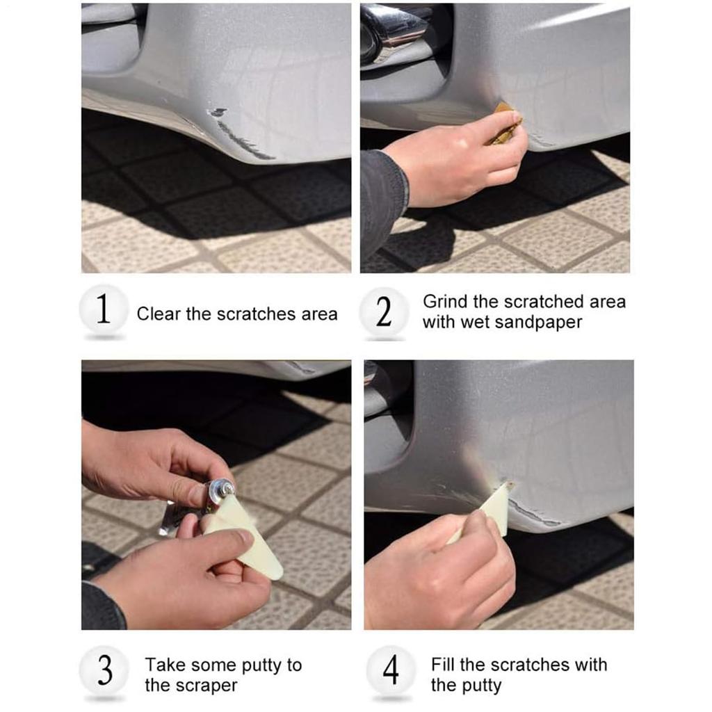 Car Deep Scratch Repair Kit, Body Scraping Putty Repair Fill Kit Car Primer Deep