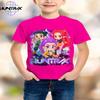 T-Shirts Girls Casual Fashion Cartoon Printed Short Sleeve Kids Comfort Girl T-Shirt Clothing Top
