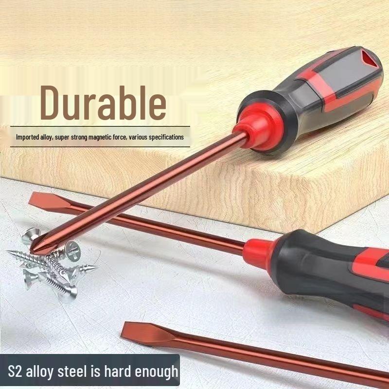 

Brand New Japanese S2 Alloy Steel Phillips Screwdriver: Super Hard Industrial Grade Home Tool Set Random Style Screwdriver, 1 pc
