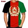 Summer Style Afghanistan Flag 3D Printing T-shirt Men's And Women's Clothing O Neck Short Sleeve Tops Streetwear T Shirt Tee