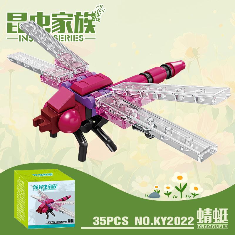 Sada figurek hmyzu a zvířat Mini stavebnice Hračka k sestavení 3D konstruktor Mikro kostičky Hračka pro děti Chlapce 9 až 12 let Dárek