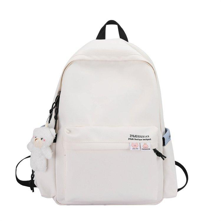 Schoolbag Korean version ins simple schoolbag female solid color campus large capacity primary school students fourth, fifth and sixth grades junior 