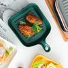 Color Glaze Oven Cheese Baking Tray Single Handle Restaurant Ceramic Dish Baking Baked Rice Tray Tableware Square Tray Household