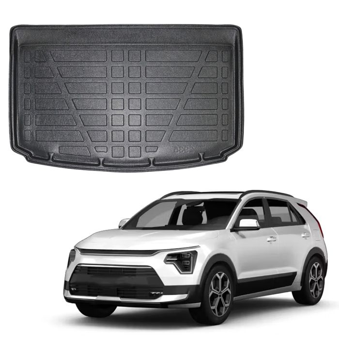 Custom Boot Tray - SCOUTT - Kia Niro 2 Electric SG2 (2022+) - Non-slip Black - High Edge - HD TPE