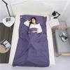 Portable Sleeping Sheet Polyester Fiber Sleeping Bag with Storage Bag for Travel Hotel
