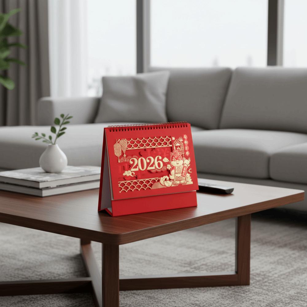 Zodiac Standing Flip Desk Calendar Traditional Desk Planner Festive Calendar Table Calendar  Office