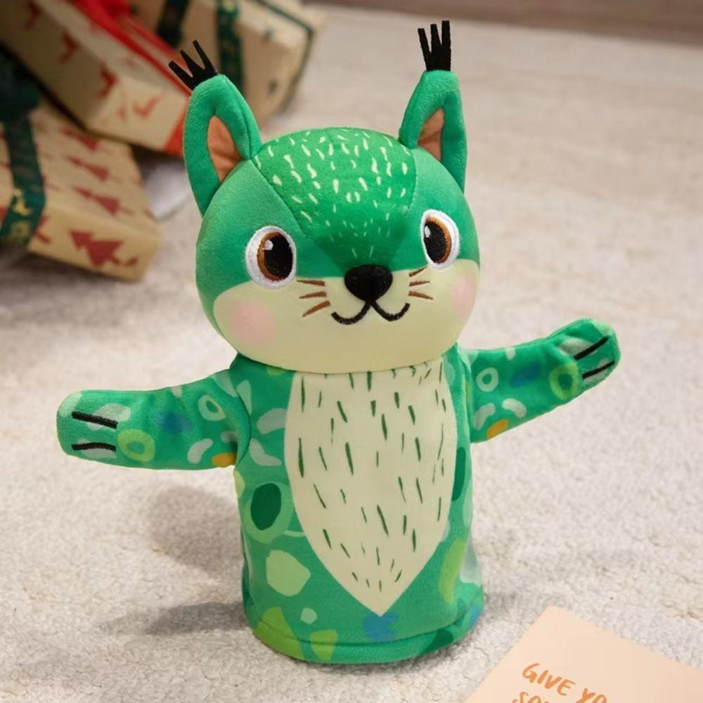 Storytelling Stuffed Plush Squirrel Toys Squirrel Hand Finger Story Puppet Parent-child