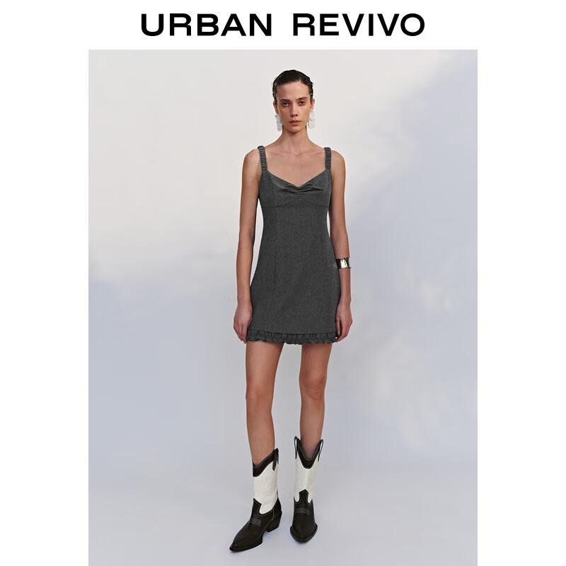 

UR 2025 Autumn Bowknot Tie-Neck Sleeveless A-Line Dress M