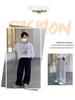 Boys' Fleece-Lined Wide-Leg Pants for Autumn/Winter - 2025 New Style Sportswear for Older Kids