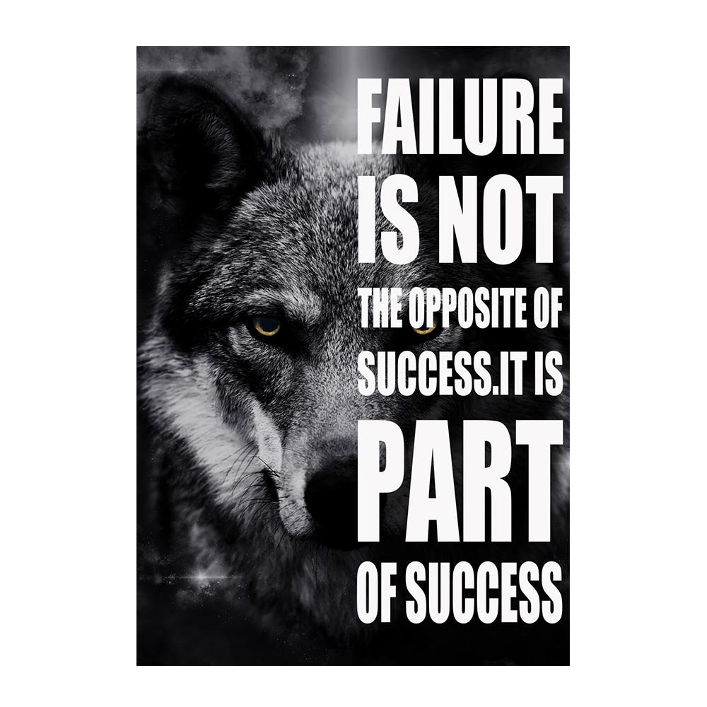 Motivasyon Siyah Kurt Aslan Leopar Tuval Boyama Posterler ve Baskılar İlham Verici Yaşam Alıntı Duvar Sanatı Resimleri Oturma Odası Ev Dekorasyon