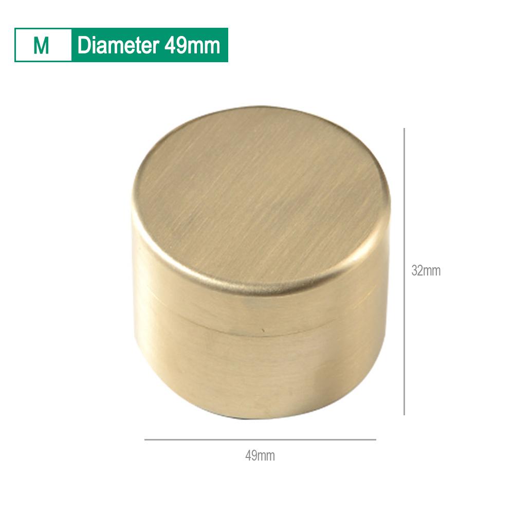 Shockproof Sealed Waterproof Brass Box Pill Container Nuts Candy Dustproof Moisture-proof Space-saving Organizer