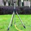 Automatic Rotating Lawn Sprinkler with Stainless Steel Tripod and Zinc Water Bird Design