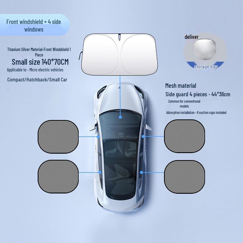 Car Sunshade Front Windshield: Sun Protection & Heat Insulation