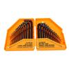 30PCS Hex Key Set Chrome Vanadium Steel Hex Key L Shape Wrench SAE and Metric Wrench for Bike Furniture Repair Yellow