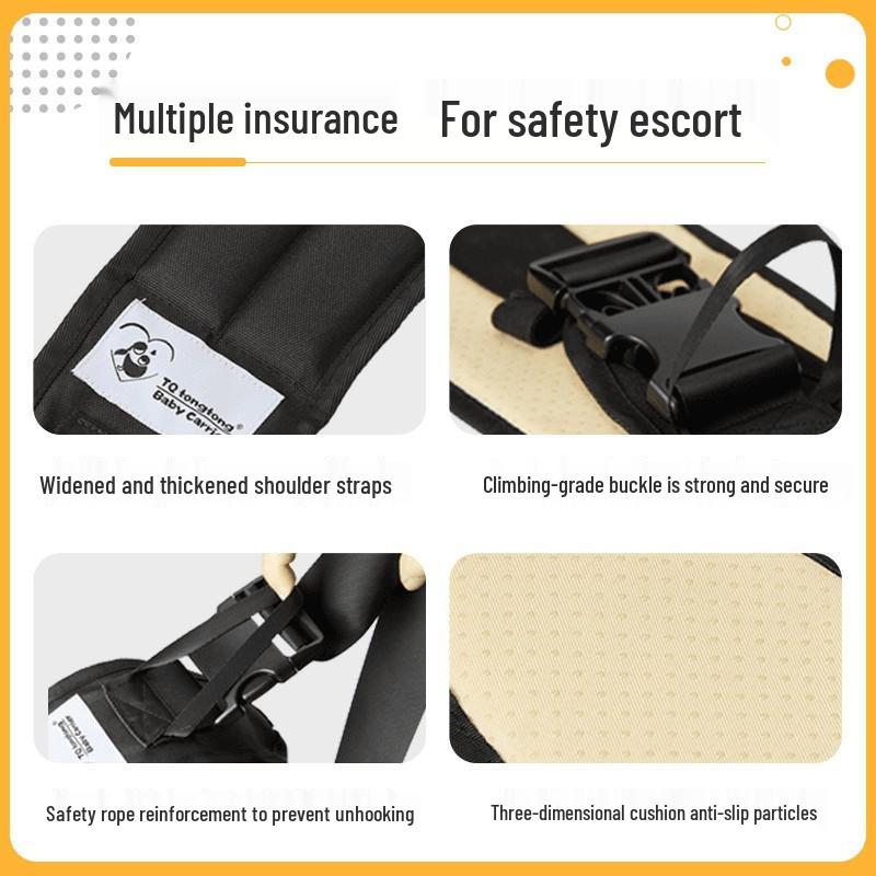 Ergonomic Single-Shoulder Baby Carrier with Anti-Chafing Hip Seat for Convenient Travel and Strolls