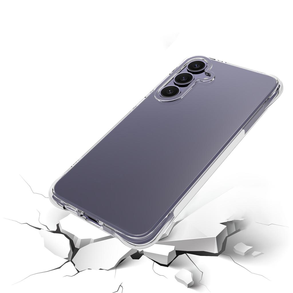 TYMEI For Samsung Galaxy S24 FE Case Four Corner Shockproof 1.5mm Clear Phone Cover