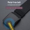 Metal-Free Nylon Belt: Unisex, Versatile & Lightweight for Security Checks