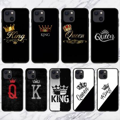 King Queen Art Phone Case For iPhone 11 12 Mini 13 14 Pro XS Max X 8 7 6s Plus 5 SE XR Shell
