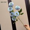 Artificial Peony Flower Long Stem 6 Heads Silk Ranunculus Bunch for Wedding Party Table Hotel Home Floral Decor