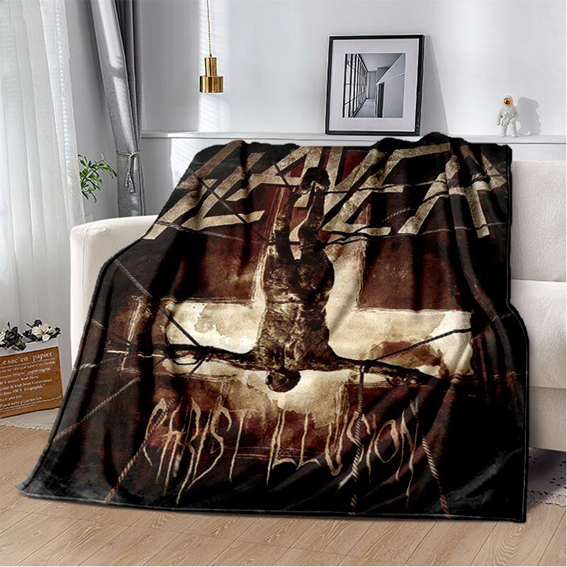 2025 New Style Slayer Heavy Metal Band Sign Blanket,Soft Throw Blanket for Home Bedroom Bed Sofa Travel Cover Kid Gift
