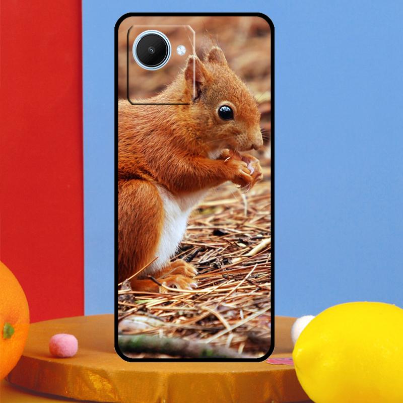 

Squirrel Cute Animals For Realme C75 C71 C55 C53 C67 C61 C33 C63 C51 10 11 12 13 14 15 Pro Plus C65 GT7 Pro Case Realme 14 Pro Plus