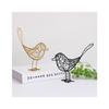 Nordic Pastoral Wrought Iron Bird Ornaments Simple Style Creative Metal Crafts for Home Decor Gifts for Furnishings