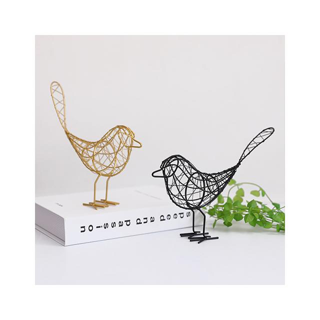 Nordic Pastoral Wrought Iron Bird Ornaments Simple Style Creative Metal Crafts for Home Decor Gifts for Furnishings