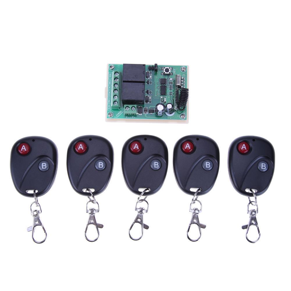 Cheap 433MHZ 2 Relay Wireless Remote Control Switch+5pcs Two Keys ...